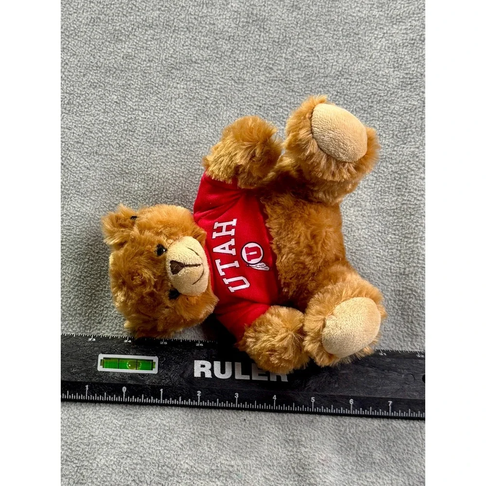Plushland University of Utah Utes Teddy Bear Red Shirt Mascot Plush 6 inch